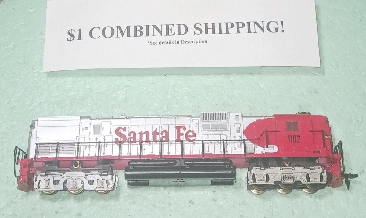 HO SCALE POWERED ALCO 630 DIESEL LOCOMOTIVE;SANTA FE Hu0715-4