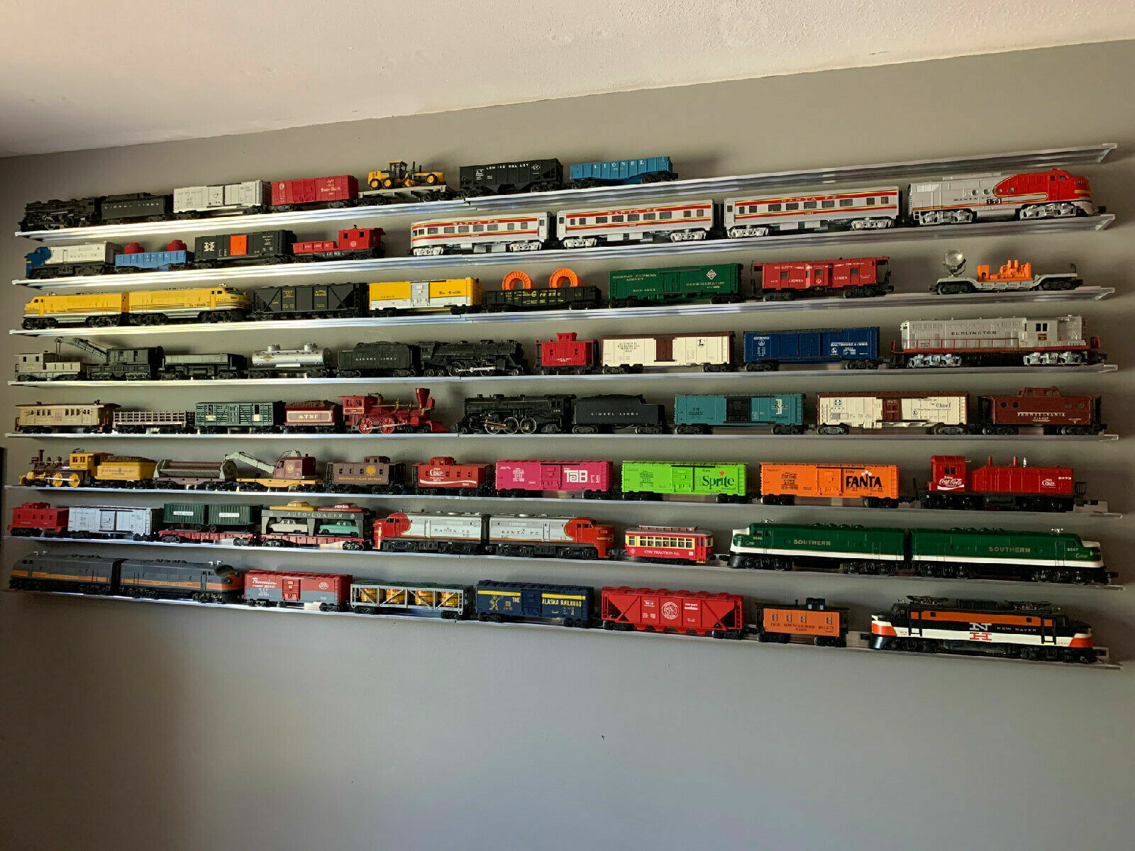 TRAIN SHELVES | TWO PACK | 48 Inch x 3 Inch | O Scale Model Railroad Hobbies