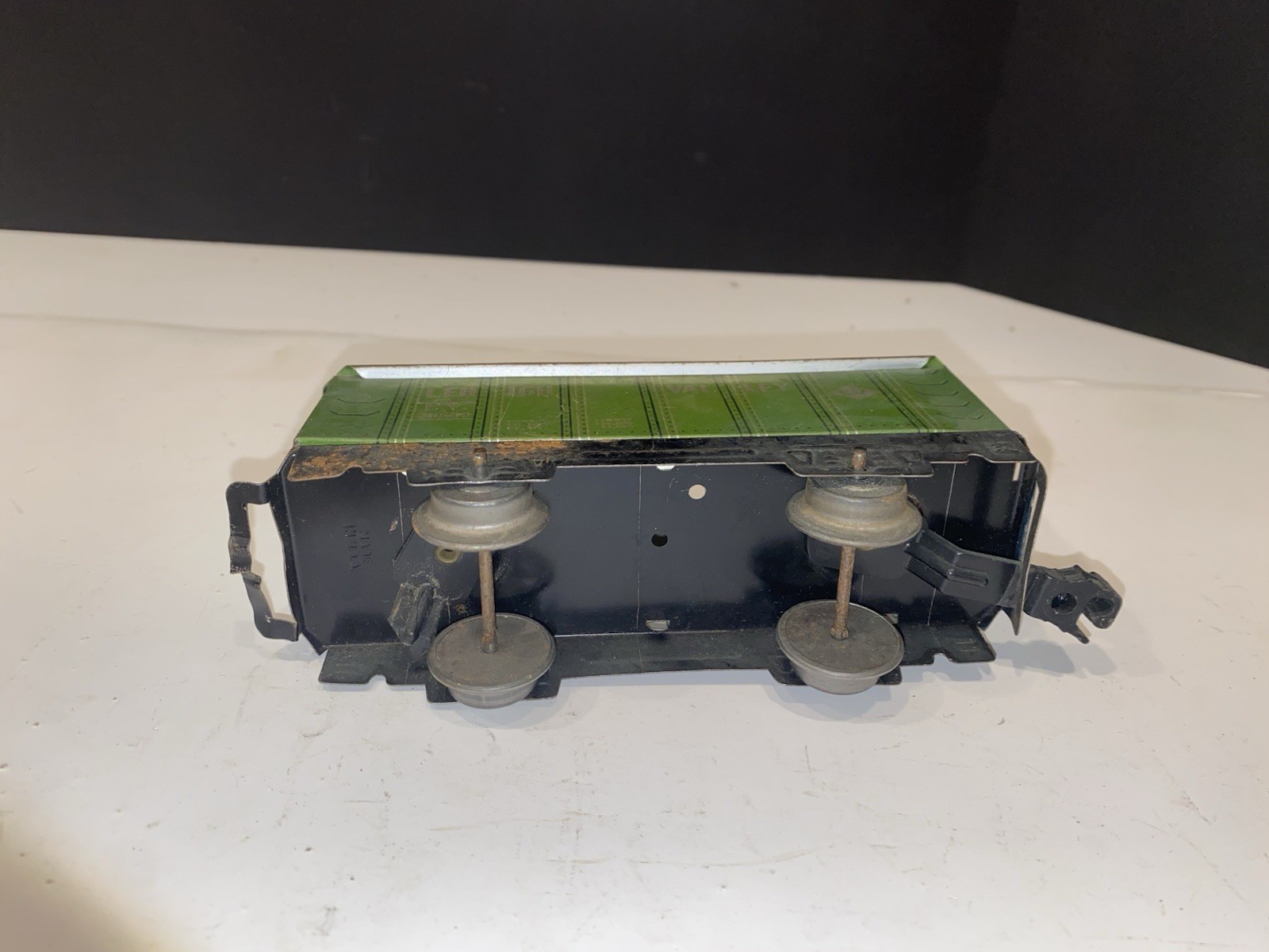 Vintage Marx O Gauge Tin Litho Train Car Lot: NYC 20102, PA 37961, Lehigh 28500