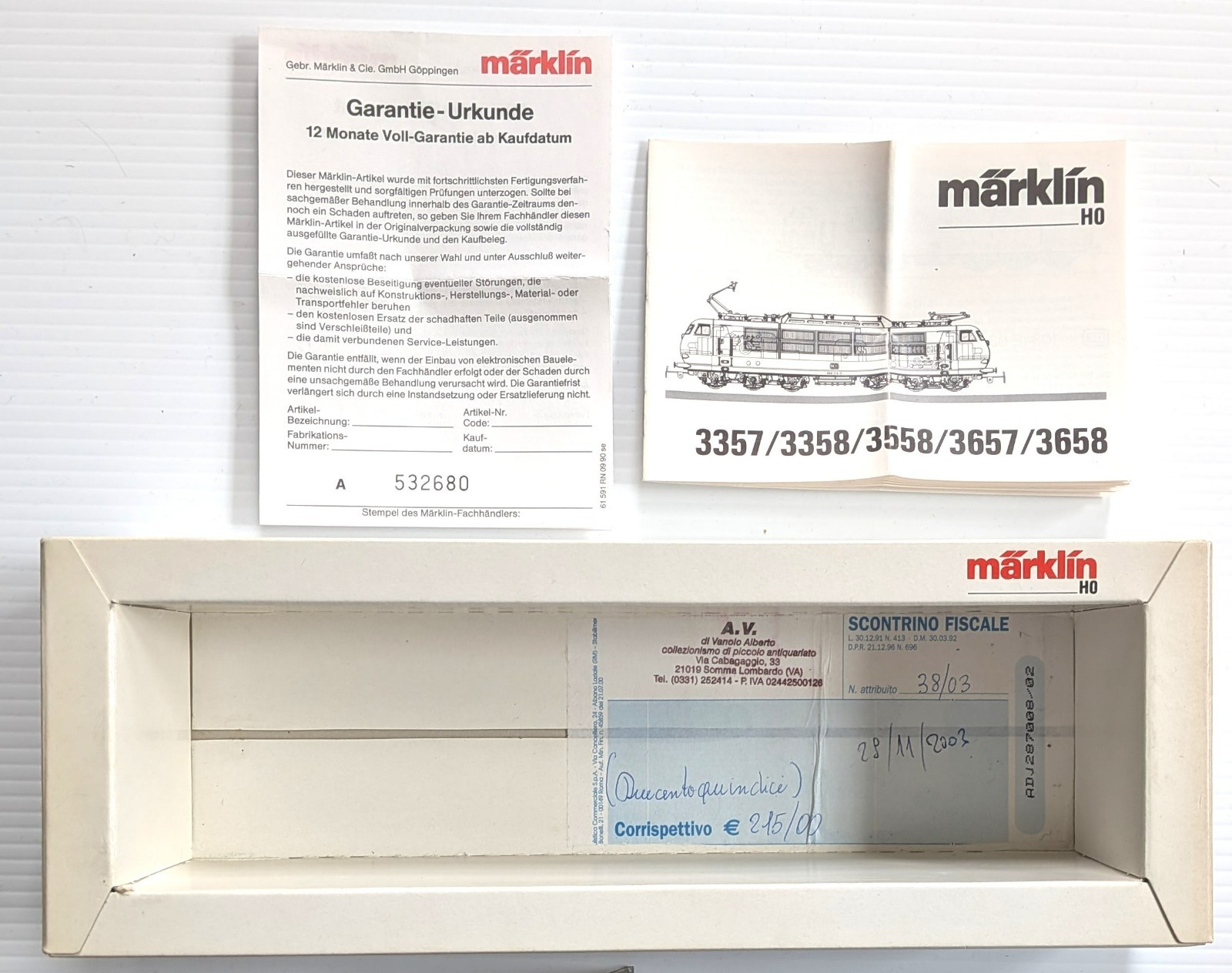 Marklin Märklin HO 3357 E103 electric loco – New-Old Stock – Free Shipping
