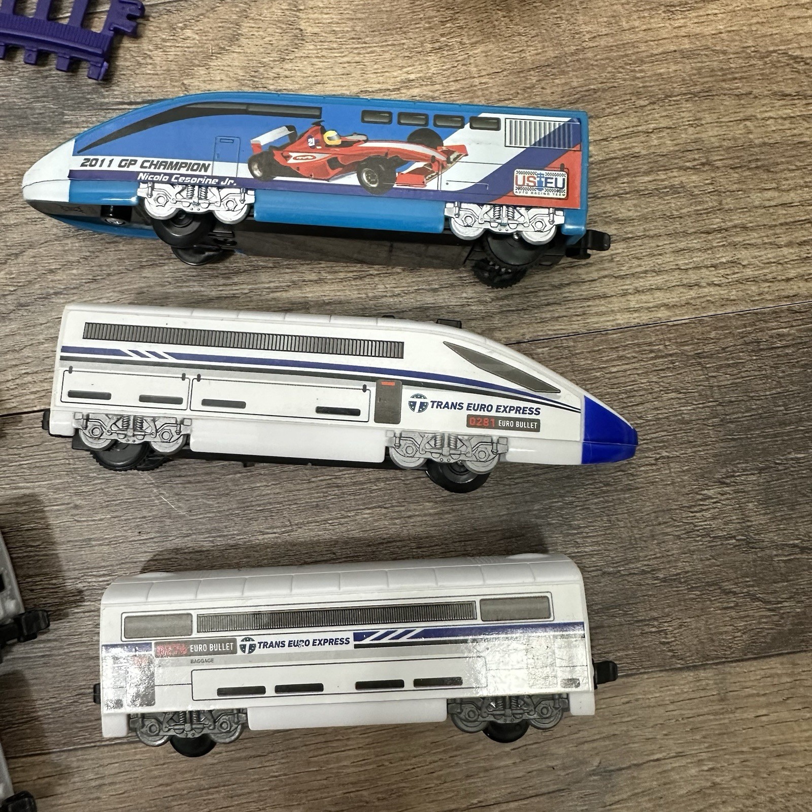 Trans Euro Express Jakks Pacific 2012 Model Train & Track & Accessories 50+ Pcs
