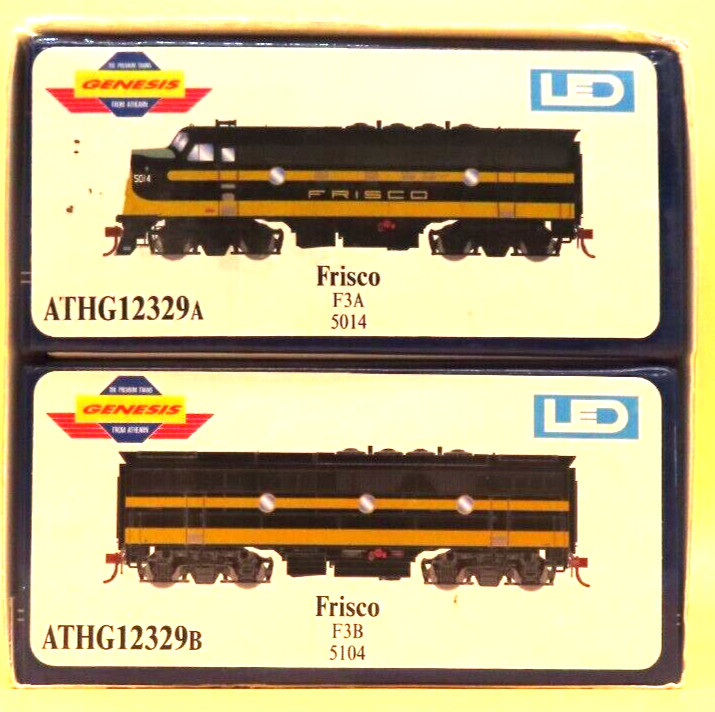 ATHEARN GENESIS 12329 A/B FRISCO F3A/F3B 5014/5104 HO SCALE