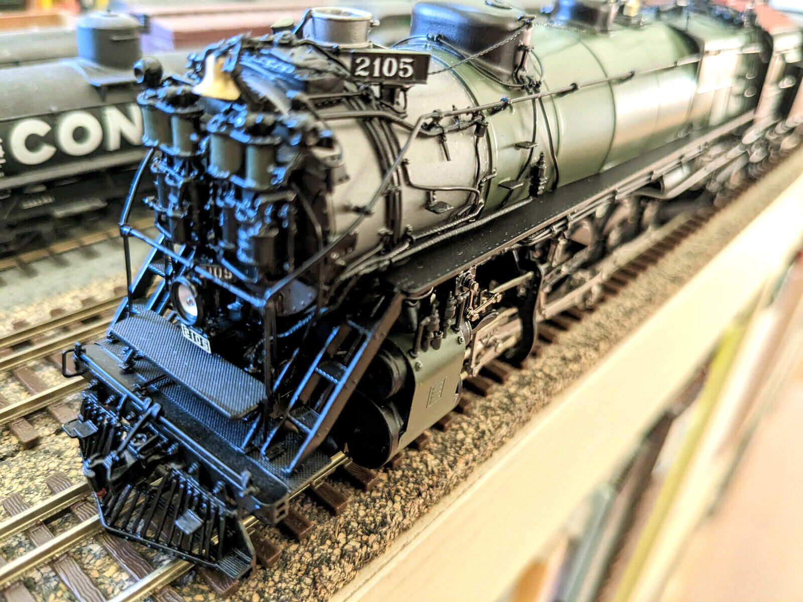 RARE! *CHALLENGER BRASS GN CLASS Q-1 2-10-2 HO *GLACIER PARK *LAMPS *RUNS GREAT!