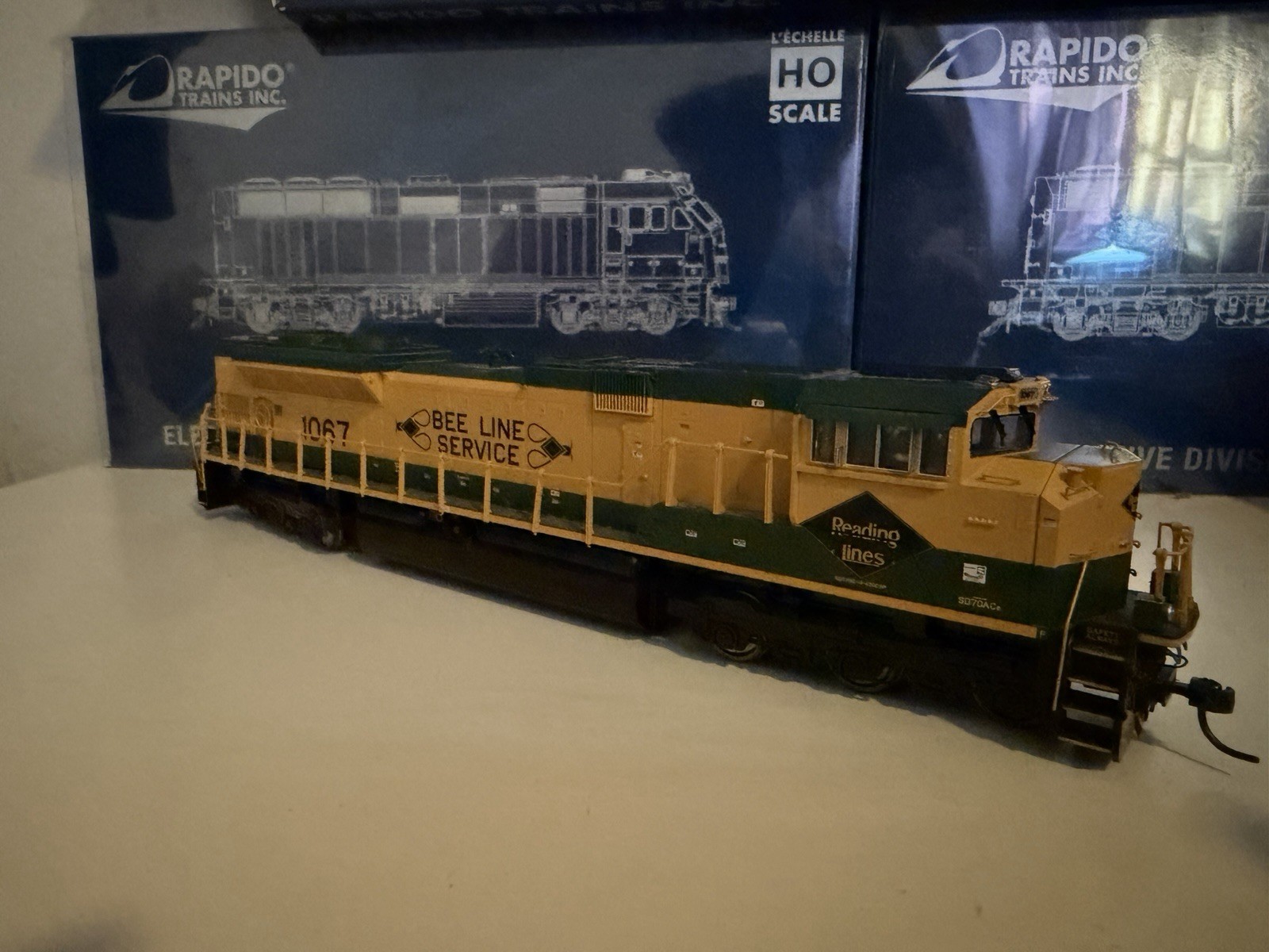 HO-Scale MTH Norfolk Southern EMD SD70ACE #1067 (Reading) DCC & Sound