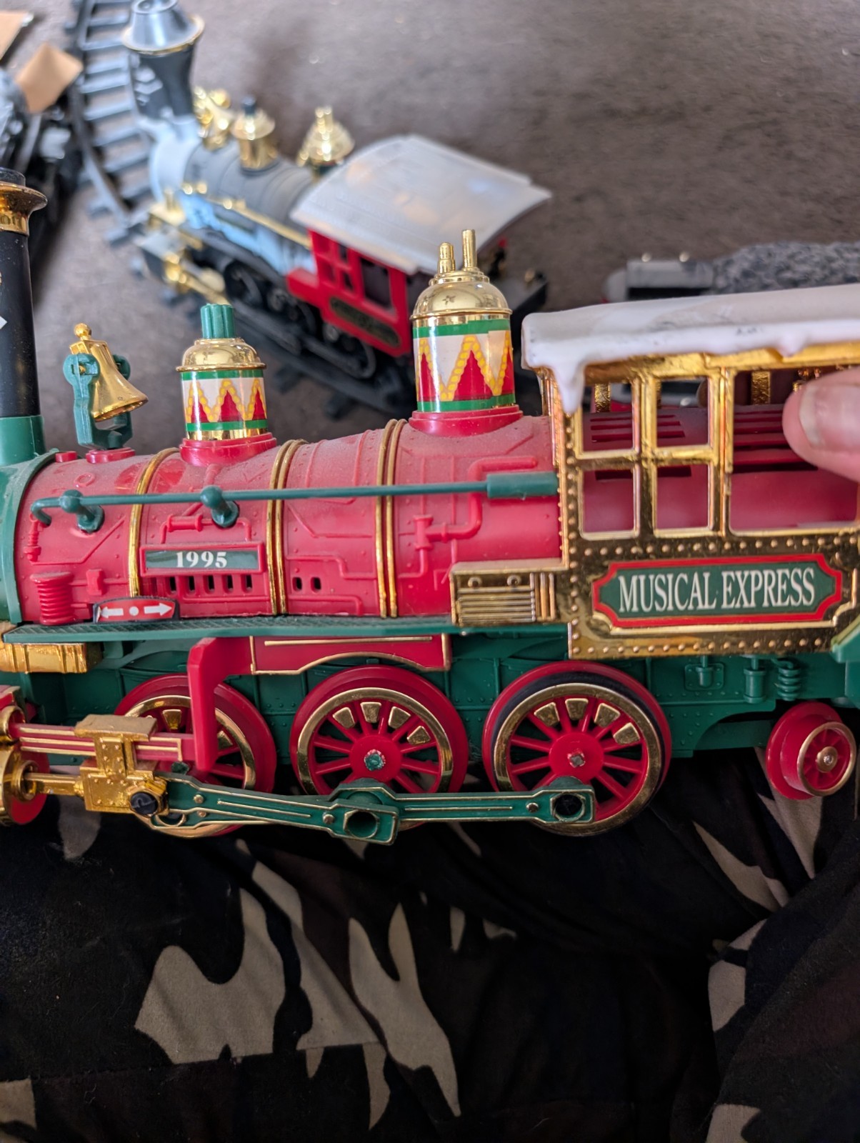 Vintage Bright G Gauge Steam Locomotives Denver & Musical Express 1986