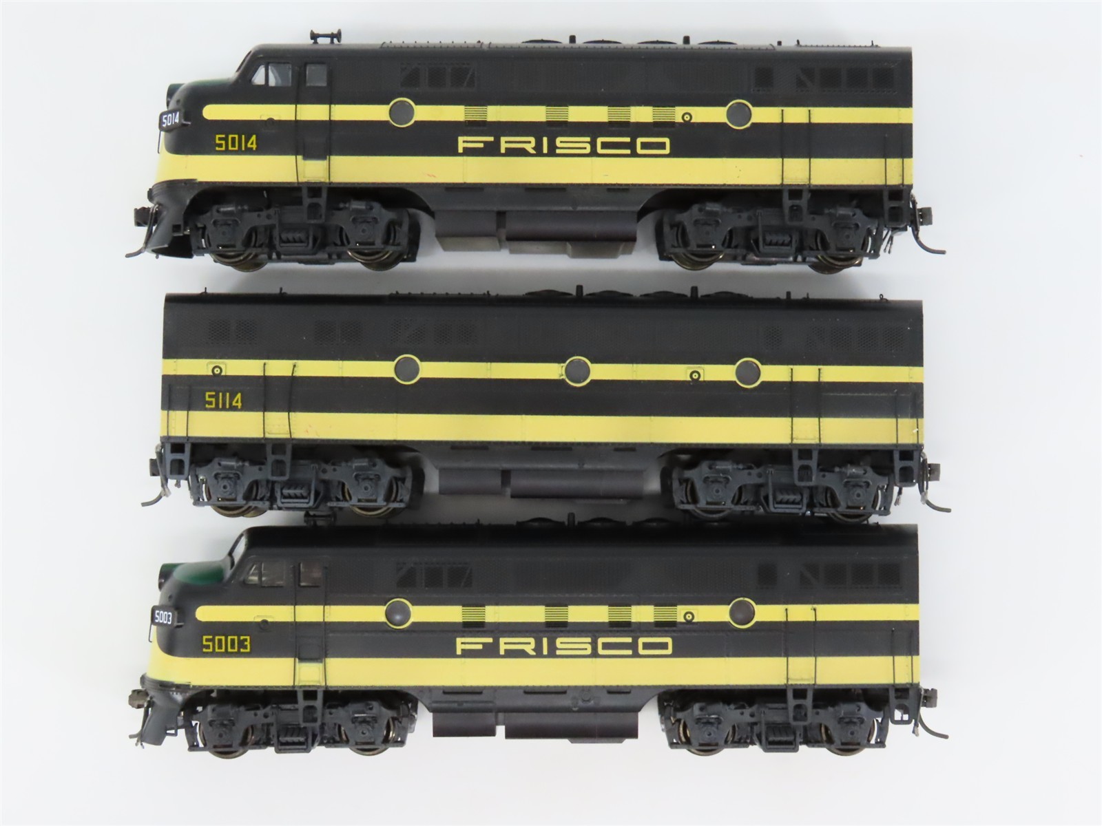 HO Scale KATO SLSF Frisco EMD F3A/B/A Diesel Locomotive Set – Custom Rd #’s