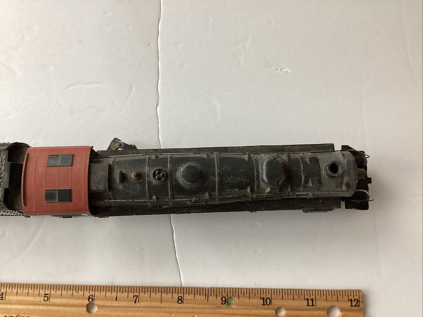Vintage Unbranded Train Heavy Metal Locomotive