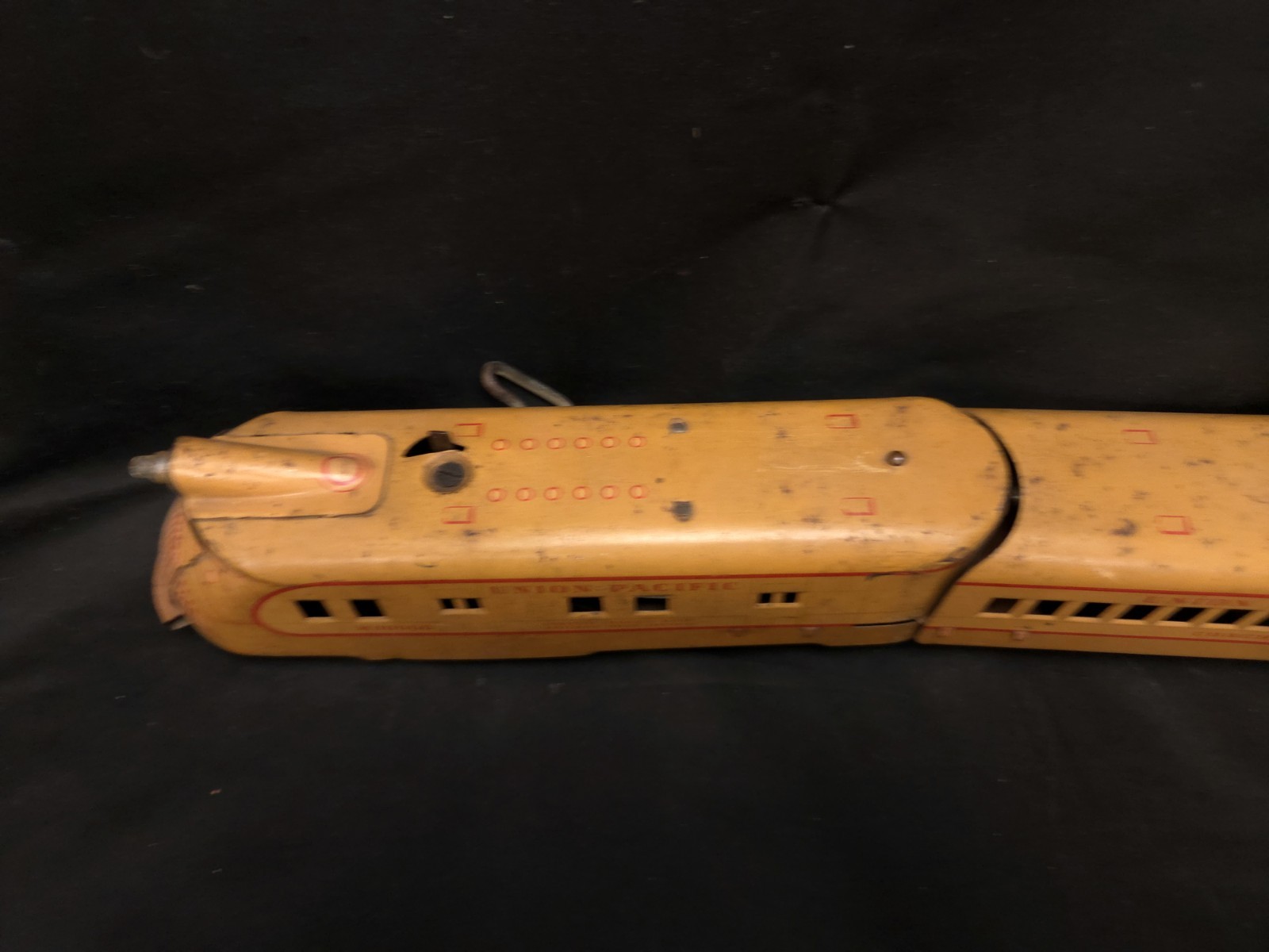 O Gauge Marx Prewar M10000 Union Pacific UP Articulated WIND-UP w/2-Cars 🟢3001