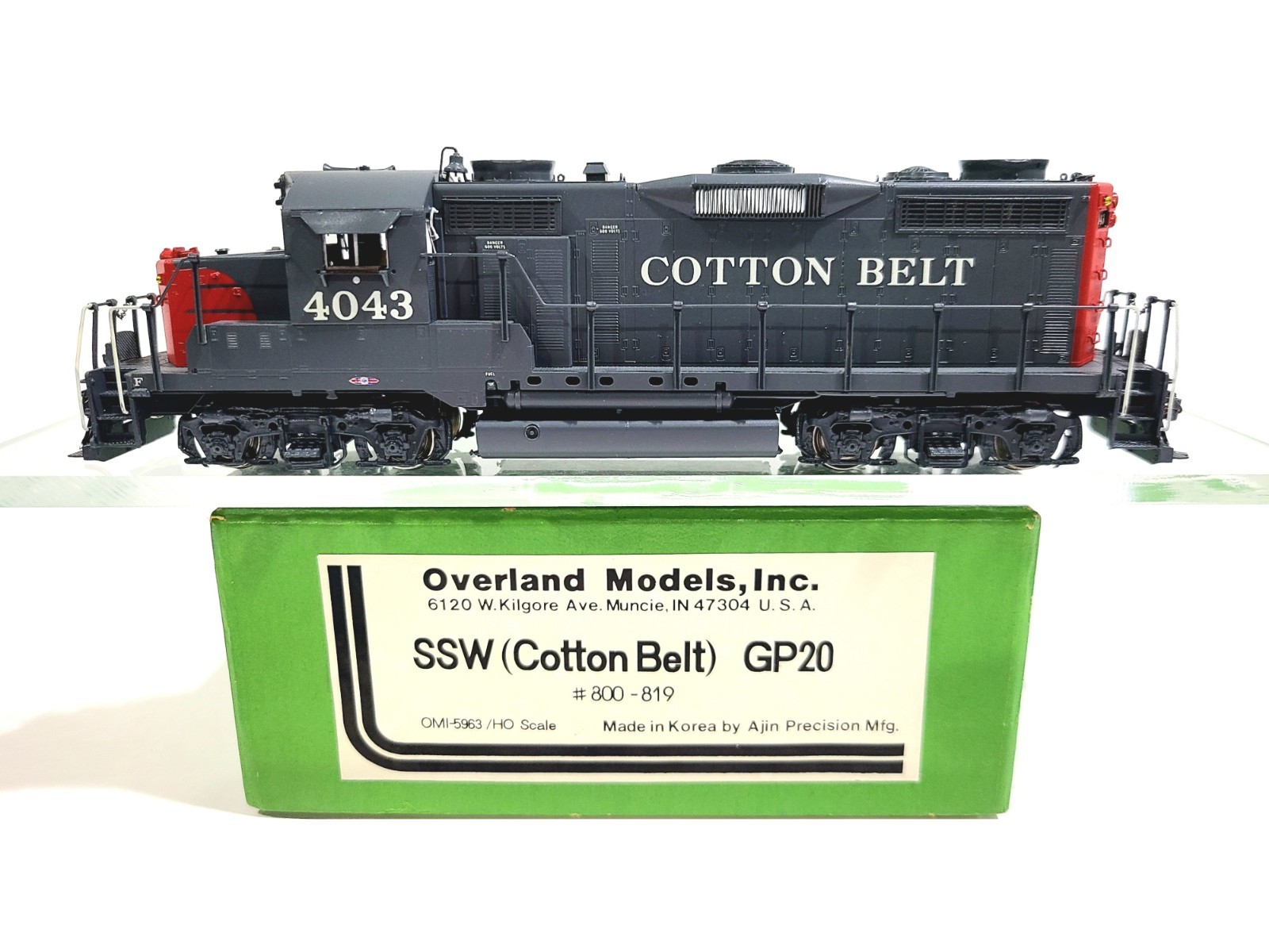 Overland OMI SSW EMD GP20 Cotton Belt #4043 HO Brass Model #5963 CP