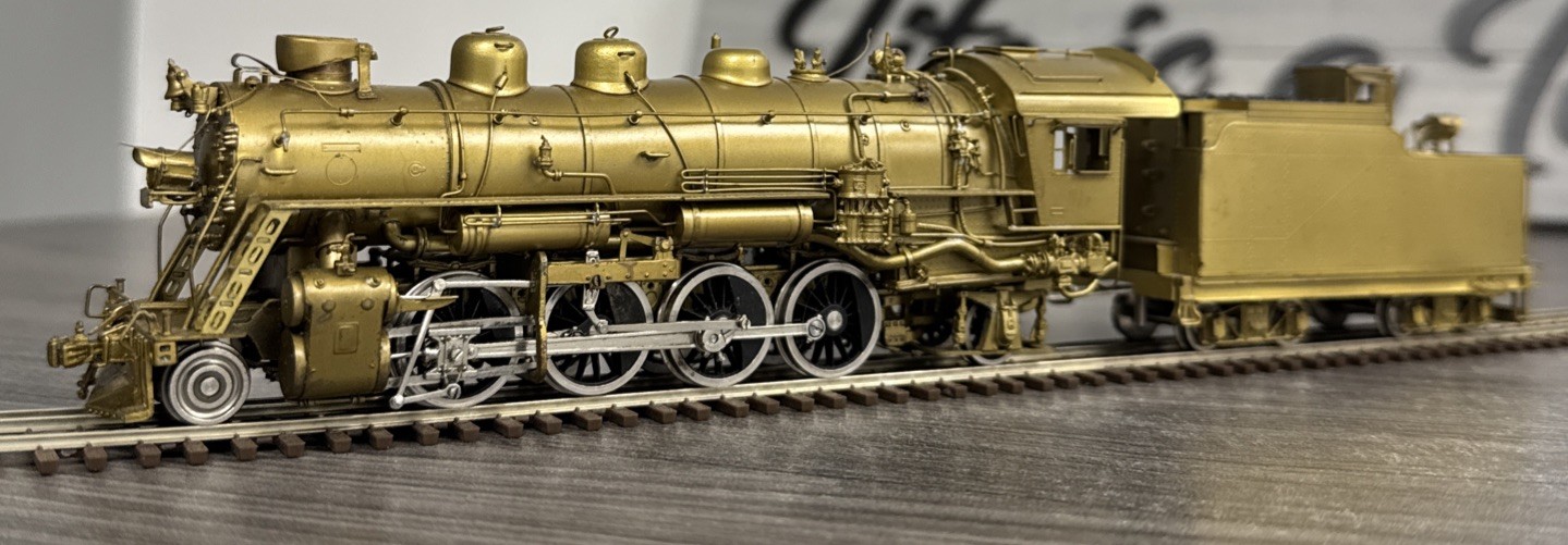 Key Imports HO Brass Mikado D&RGW 2-8-2 K-59 Steam Engine Unpainted & Needs TLC!