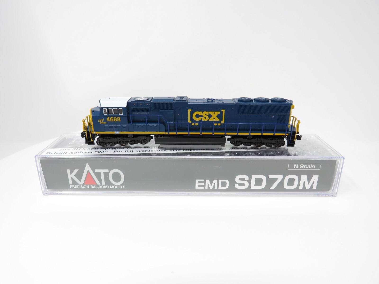 Kato N 176-7617-DCC CSX Transportation EMD SD70M Diesel Locomotive Freight Train