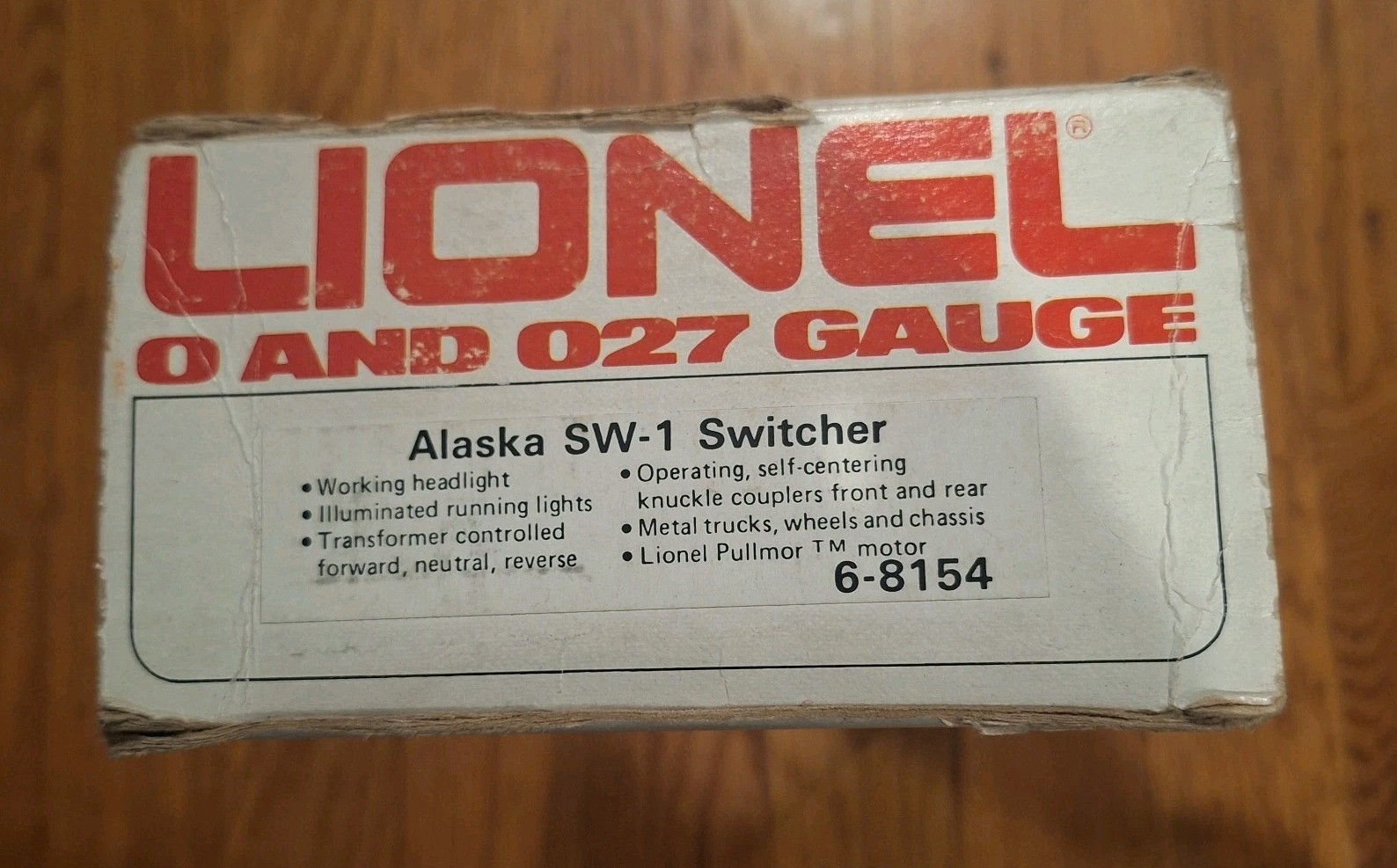 Lionel 6-8154 O Gauge Alaska SW-1 Diesel Switcher #8154 LN UNTESTED With Box