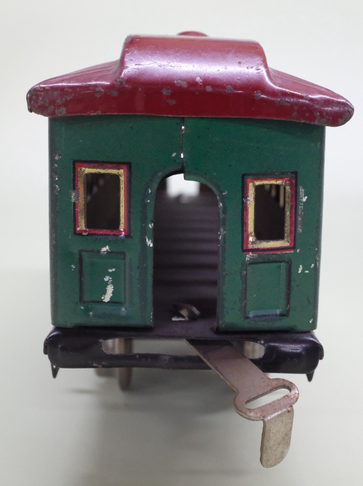 Ives Prewar O Gauge 3258 Loco, 551 Coach, & 552 Parlor Car. Tested Runs Good