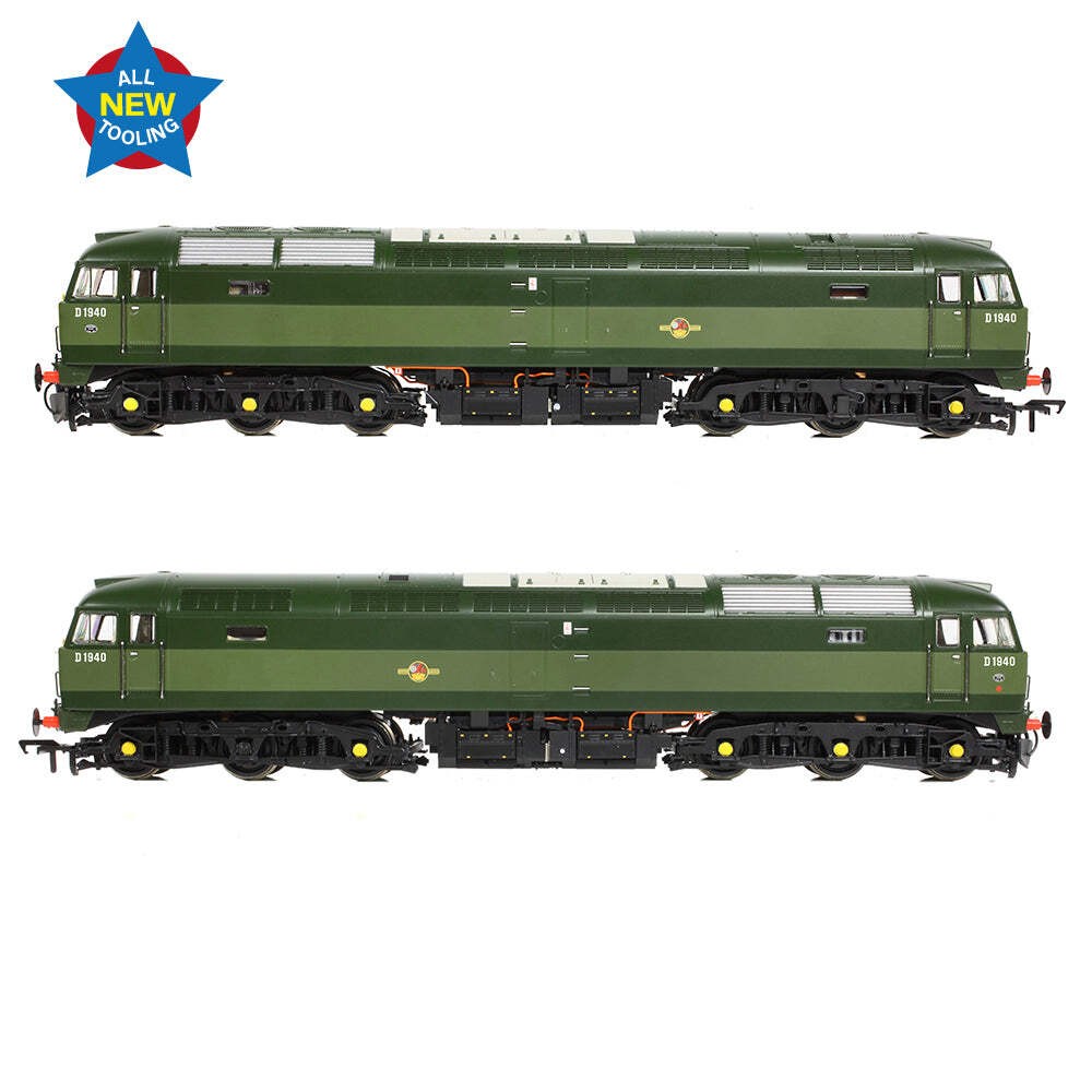 Bachmann 35-410B OO Gauge Class 47/0 D1940 BR Two-Tone Green (Small Yellow Panel