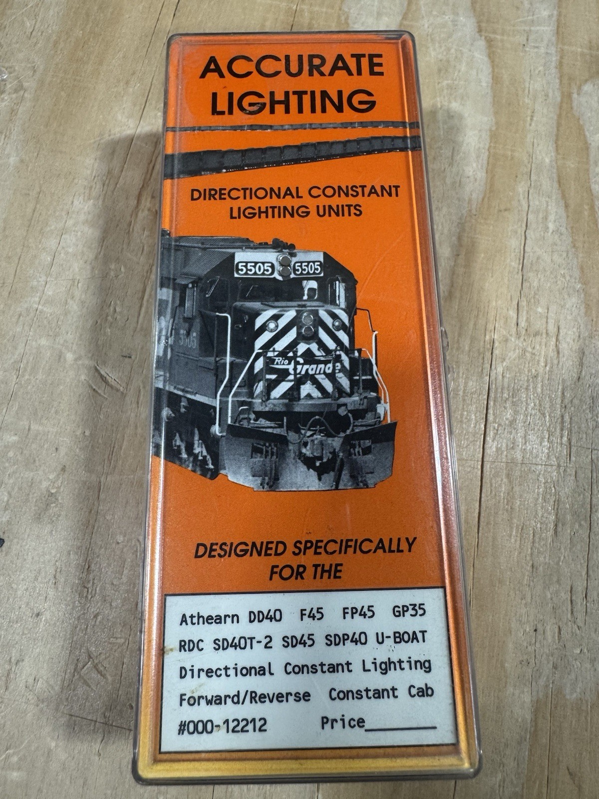 Accurate Lighting HO Scale #000-12212 Directional Constant Lighting Unit Ath SD