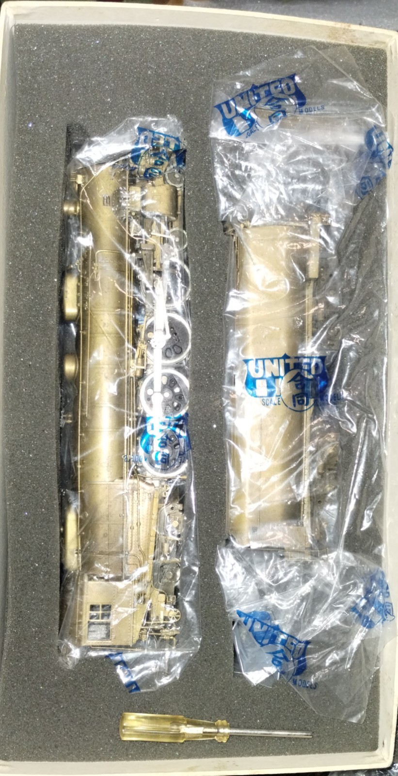 HO SCALE BRASS PFM UNITED UP FEF-1 4-8-4 Steam Loco New Never Assembled