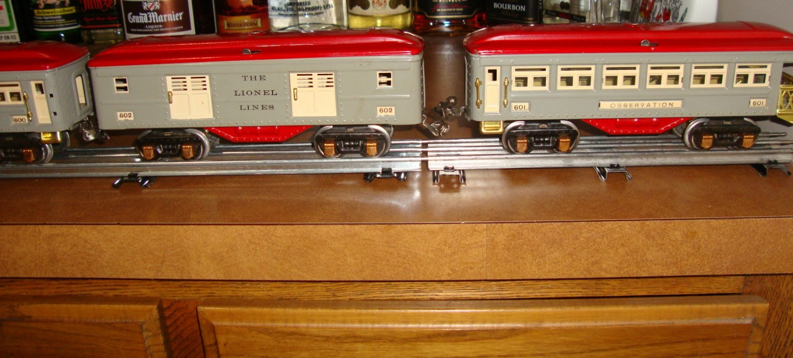 LIONEL PREWAR O GAUGE 4 X PULLMAN PASSENGER CARS 600(2) 601 602 OBXS