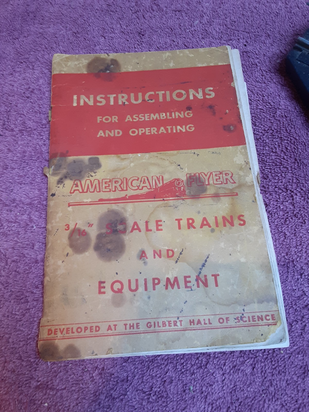 AMERICAN FLYER (big set) 1948 4-4-2 (S gauge) #302 reading lines – not working