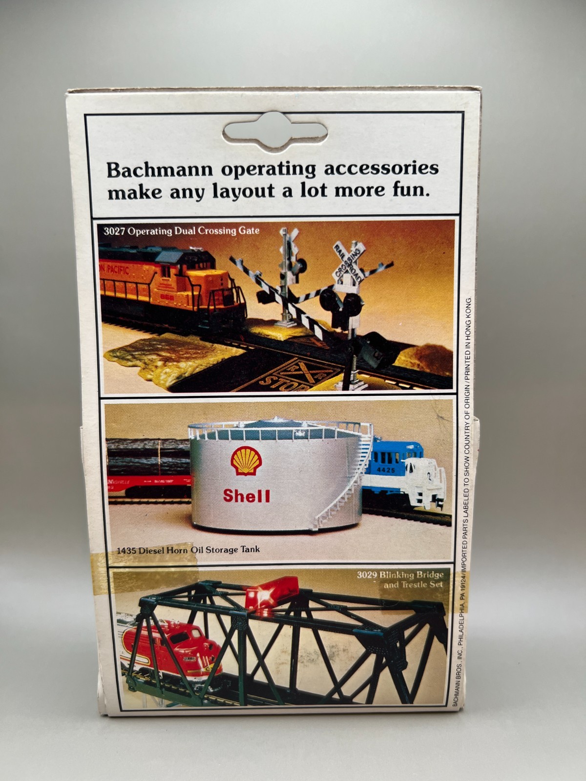 Bachmann HO Scale Gandy Dancer Electrically Powered Hand Car Original Box