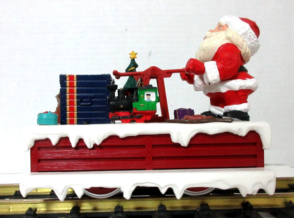 LGB 21010 Santa Christmas Handcar w/ box + holiday card