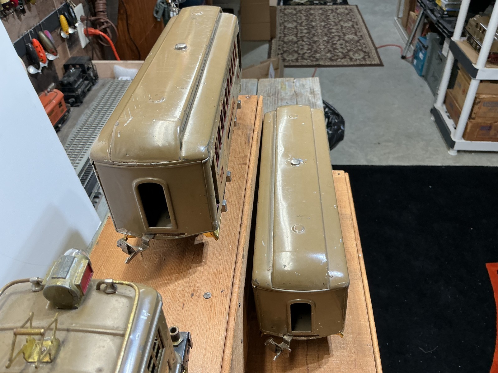 LIONEL Prewar Standard Gauge #8 TAN Locomotive with #337 & #338 Passenger Runs