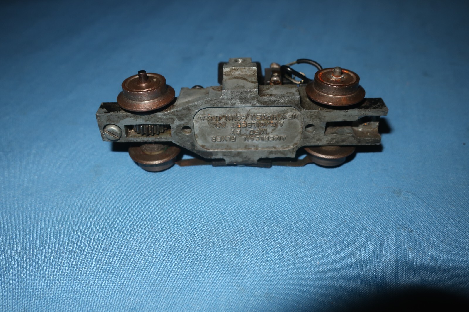 American Flyer #740 Handcar Motor/Chassis. Runs