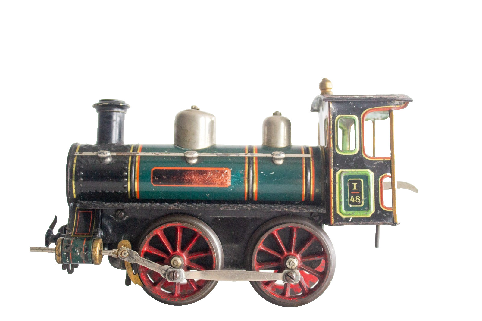 Early version 1900-1905 Bing #I-48 1-gauge Short Cab Clockwork Locomotive