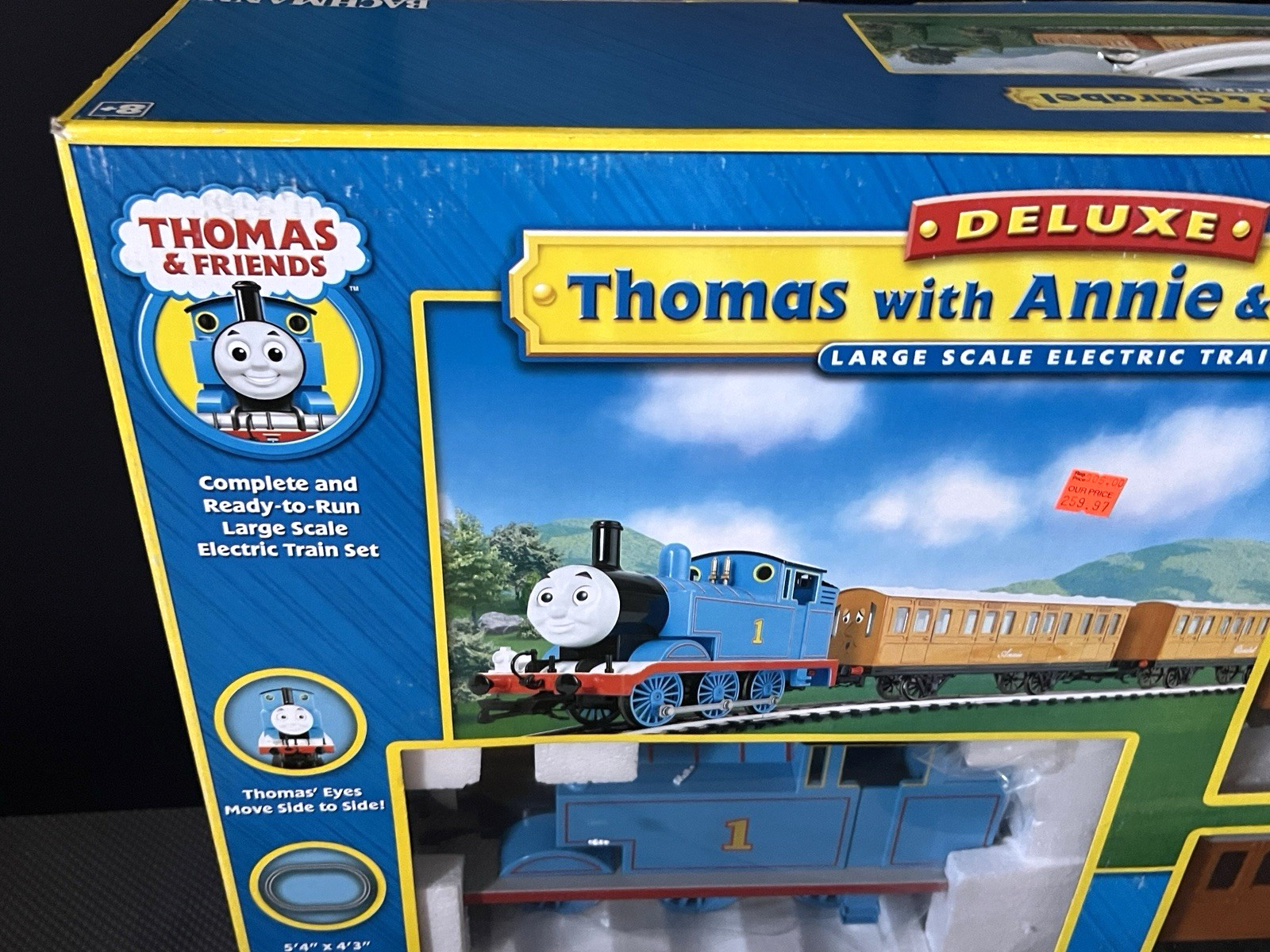 Rare Bachmann Thomas with Annie & Clarabel Deluxe Large Scale Electric Train Set