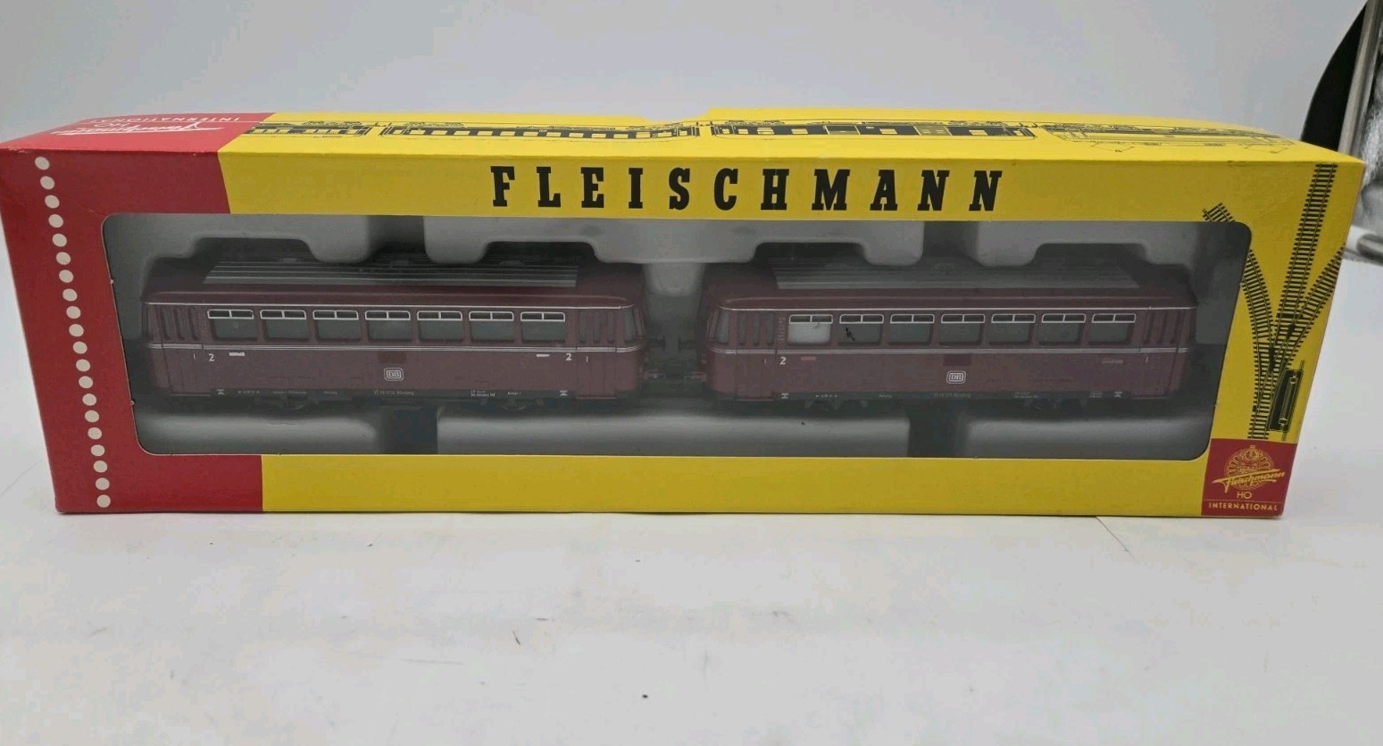 Fleischmann 1372/2 HO Deutsche Bahn DB 2-Car Railbus Diesel Unit Boxed
