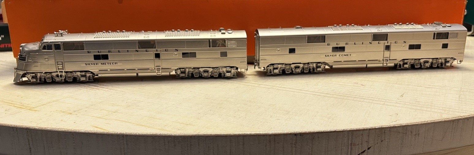 HO Challenger Imports CIL Chicago Burlington & Quincy E5A E5B 1950s Set 2181.1