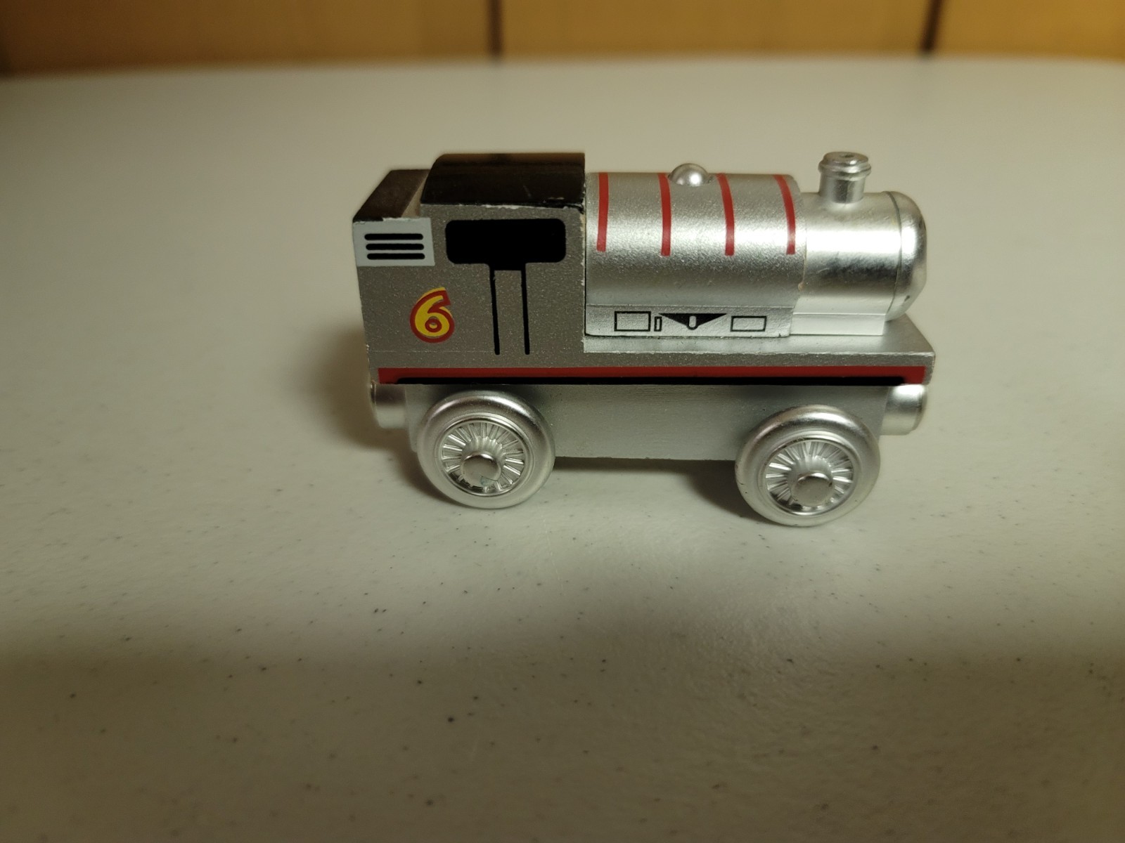 Thomas Wooden Railway Silver Percy Train Very good to Excellent Condition