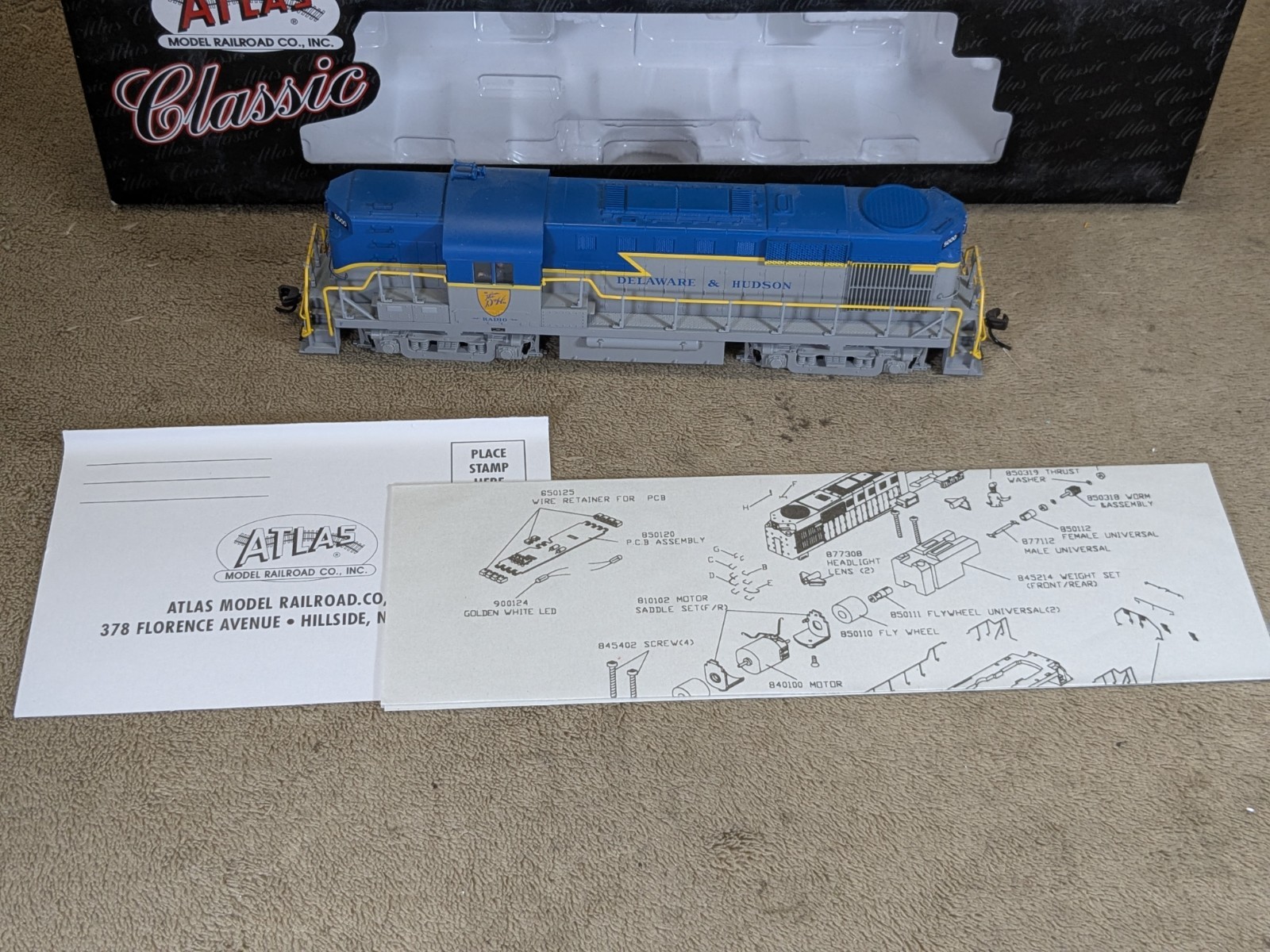Atlas 8791 HO Scale Delaware & Hudson RS-11 Diesel Locomotive #5000