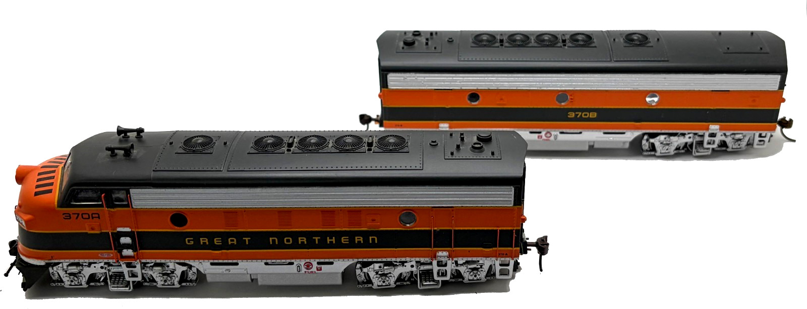HO ATHEARN 8028 F7A-F7B GREAT NORTHERN # 370A, 370B