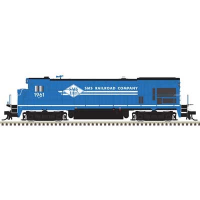 Atlas 10004702 HO GE B23-7 Low Nose SMS Lines #1961 (blue, white)