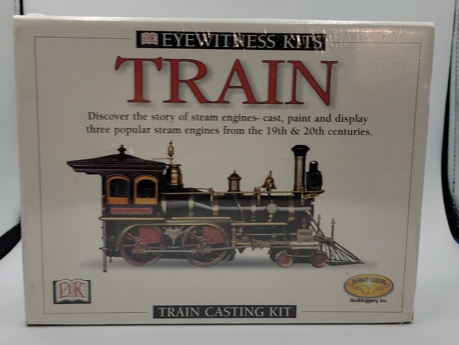 Eyewitness Kits Steam Engine Train Casting Model Kit New In Box STEM Craft Set.