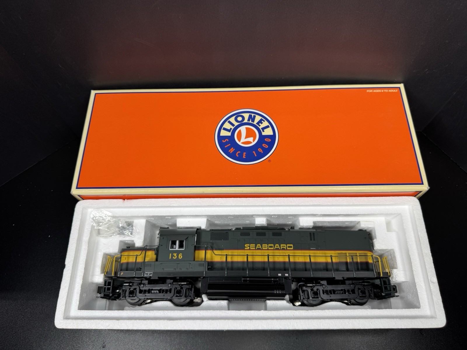 Lionel 6-28219 TMCC Seaboard Alco C-420 diesel engine #136 LNIB
