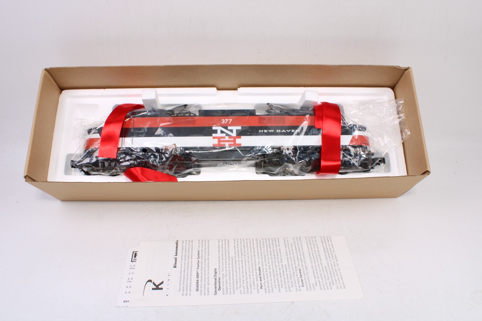 K-Line K2749-0377HC O Gauge New Haven EP-5 Locomotive #377 Sound