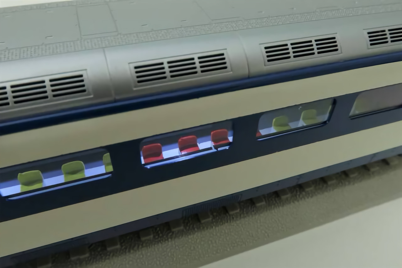 HO Scale KTM 0 Series Shinkansen/Bullet Train 4 Cars Set NIB H0 EMU Brass Model