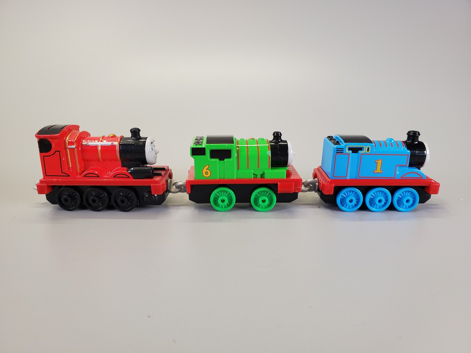 Lot of 3 Thomas & Friends Push Along Die-Cast Trains Thomas Percy James