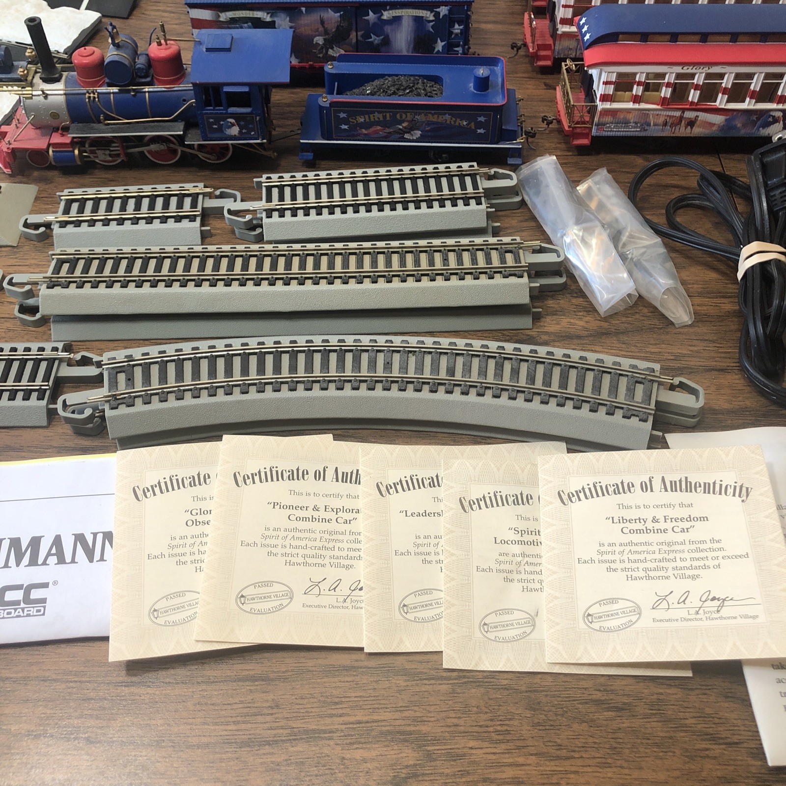 *Parts* Untested Bachmann Hawthorne Village Spirit America Locomotive Cars Rail