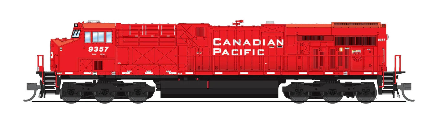 BROADWAY LIMITED N GE ES44AC CP #9357 DC/DCC/SOUND PN 8614