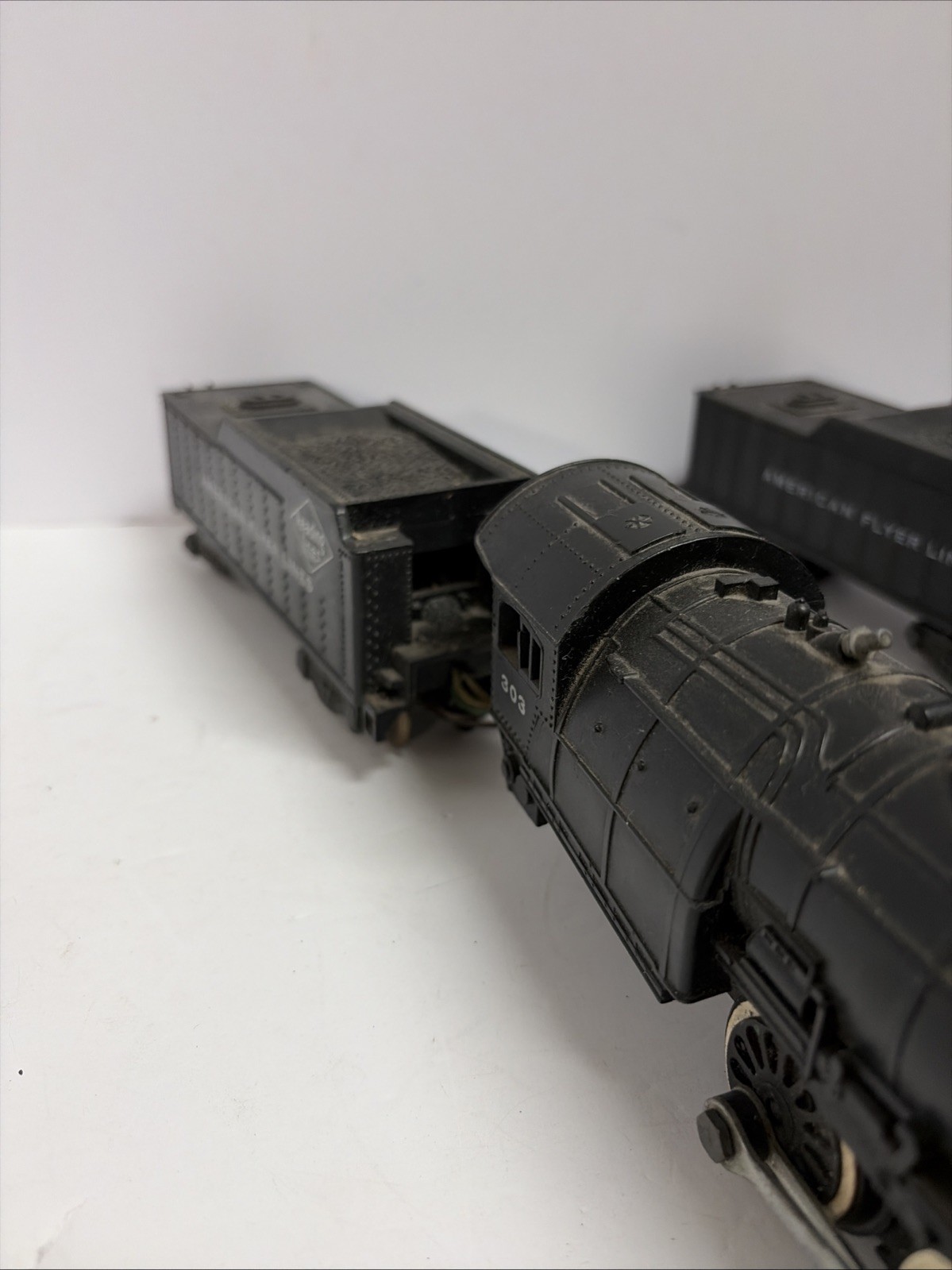 American Flyer 307 & #303 Reading Lines Steam Locomotive &Tenders Tested