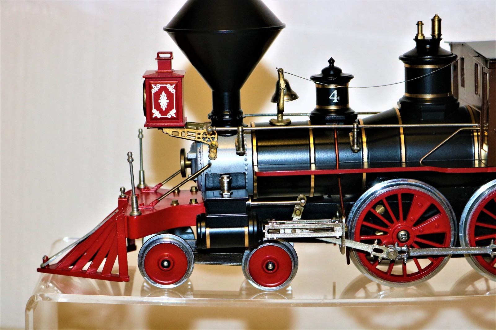 MINTISH RARE G scale Brass DELTON Southern Pacific Lines SP 4-4-0 #4 -Ser#21