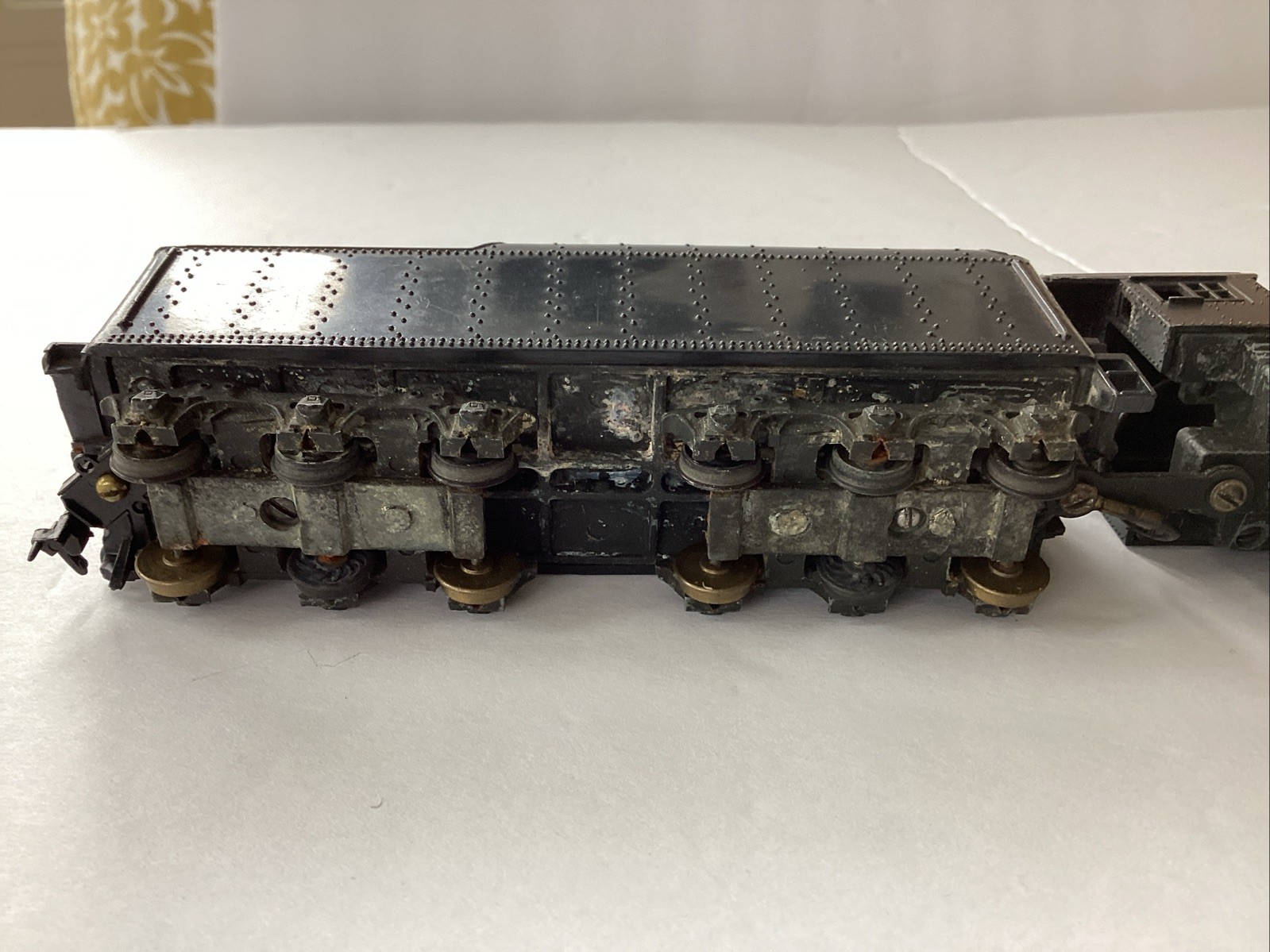 Vintage Unbranded Train Heavy Metal Locomotive