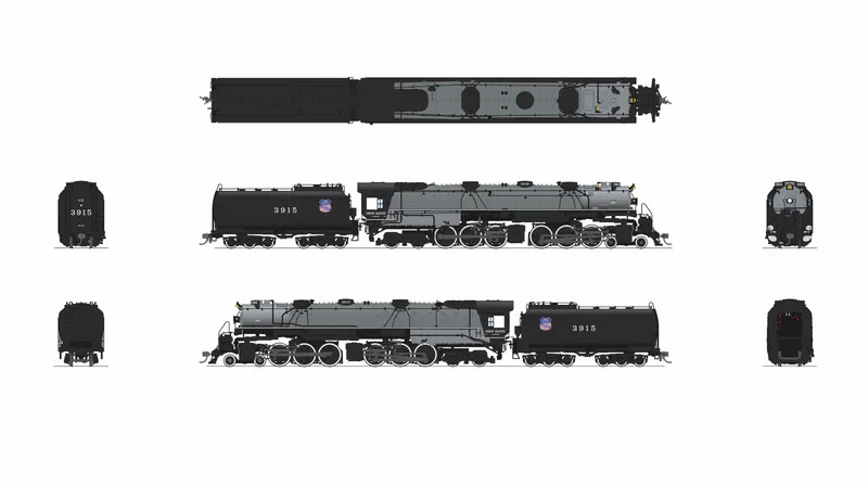 Broadway UP Early Challenger (CSA-2) #3915 Paragon 4 DCC sound smoke