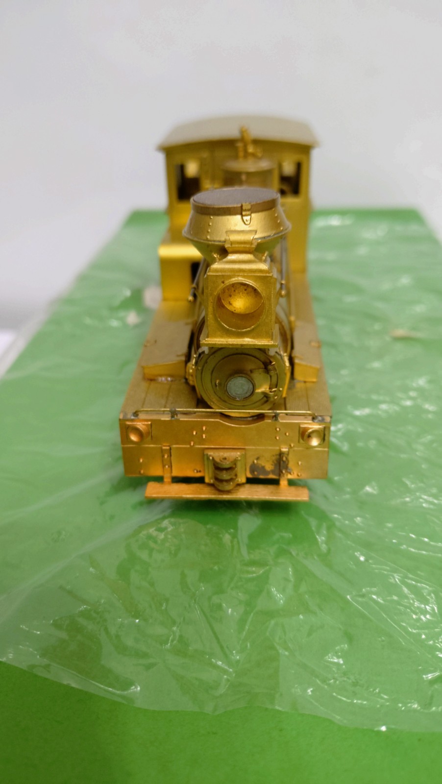 Overland (OMI) Brass Gilpin Shay #3 with Grandt Line Drive – On2 scale