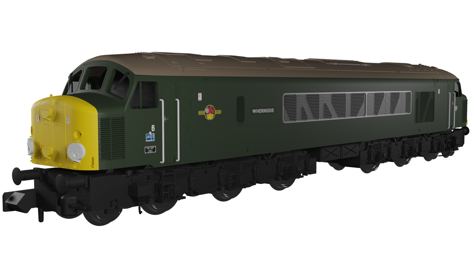 Rapido Trains 948005 N Gauge Class 44 6/D6 “Whernside” BR Green Full Yellow Ends