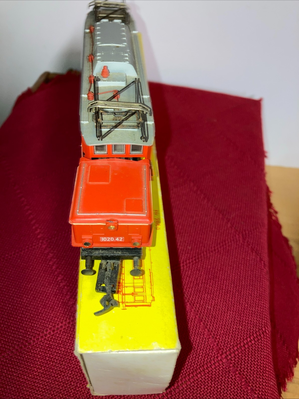Liliput HO Electric Locomotive #119 Red/ Orange, OB