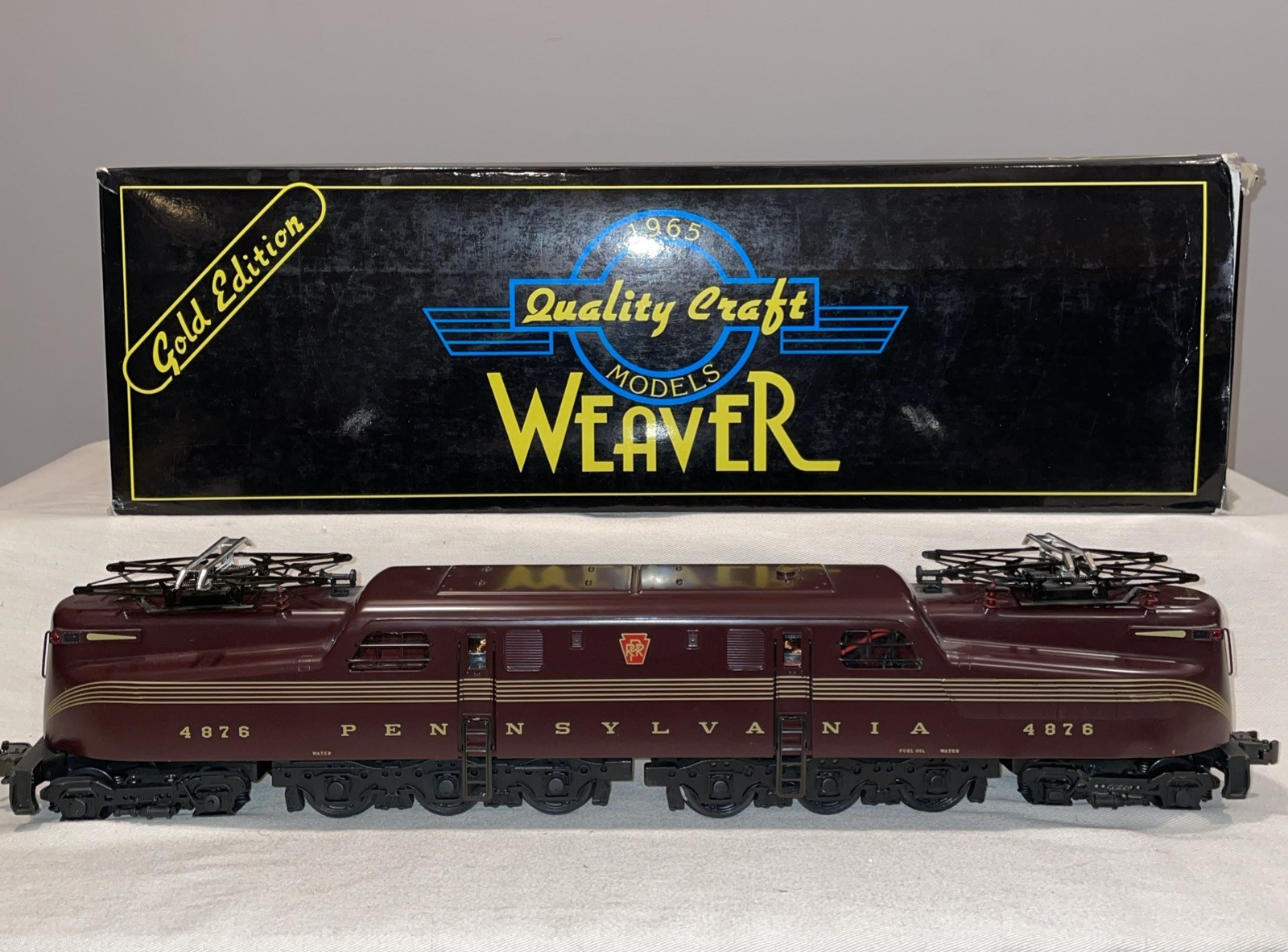 Weaver Pennsylvania RR BRASS GG-1 Tuscan Red 5-Stripe Electric Locomotive
