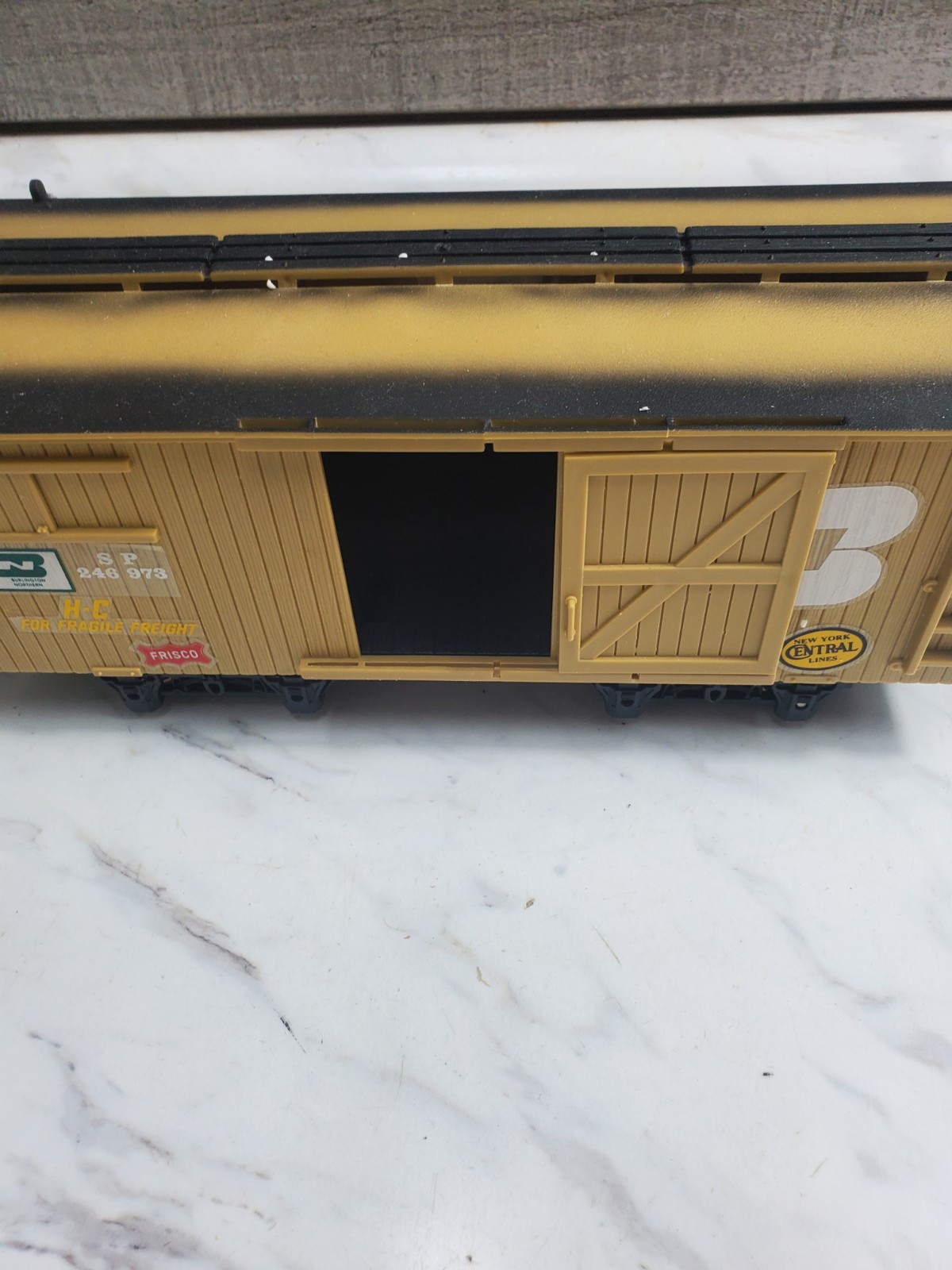 New Bright Gold Rush Express Train Box Car 1996 #186
